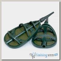 Кормушка Fishing ROI Flat Feeder поликарбонат 45г, зелёная