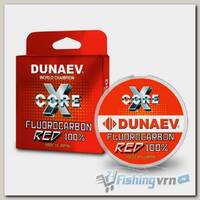 Леска Dunaev X-Core Fluorocarbon RED (0,094мм, 0,75кг) 100м красная