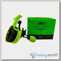 Катушка зимняя Jig It Team Dubna VIB Special G2 LIME, Left Hand