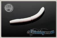 Приманка Libra Lures Fatty D'Worm 75 (001 White) (Сыр) (7,5см) 8 шт.